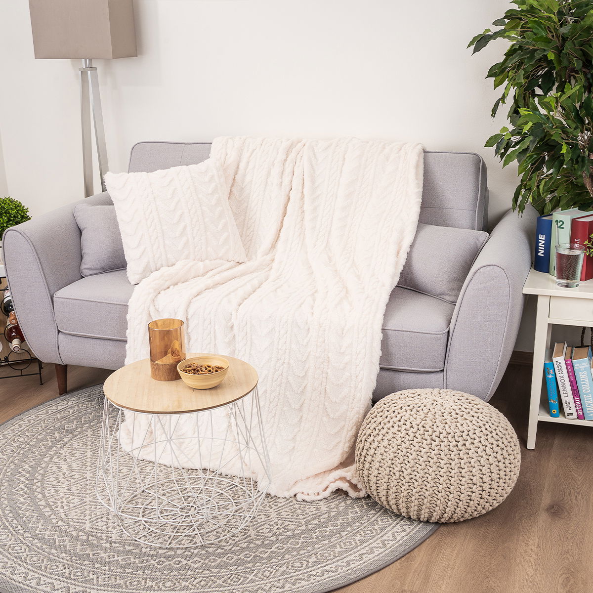 Povlak na polštářek Cozy Knit, 45 x 45 cm – obrázok 4