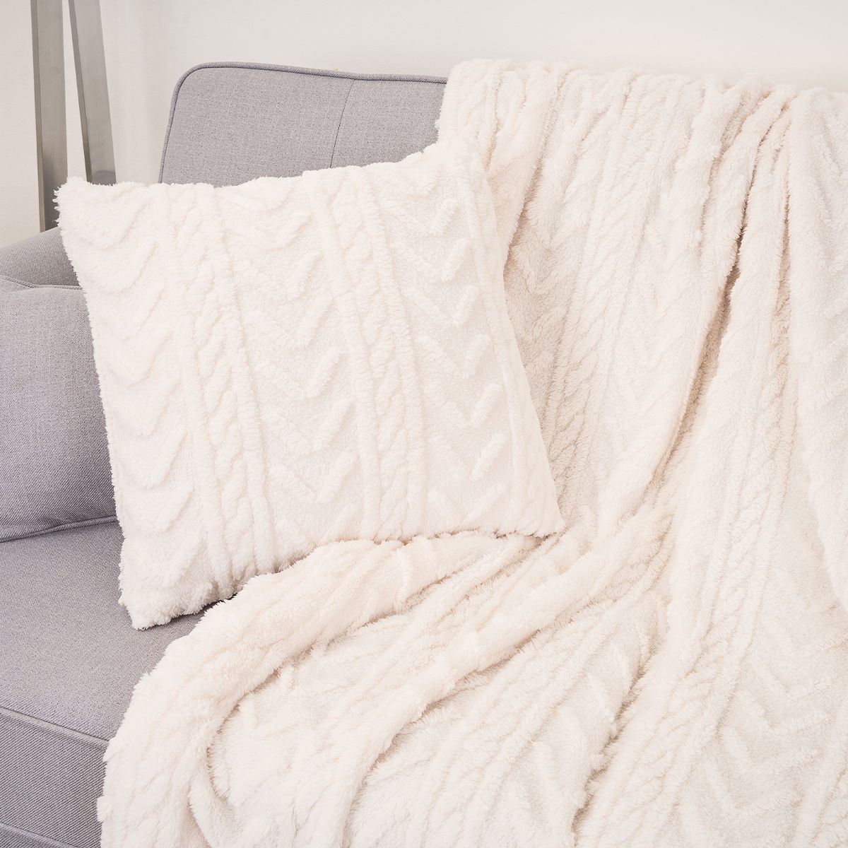 Povlak na polštářek Cozy Knit, 45 x 45 cm – obrázok 2