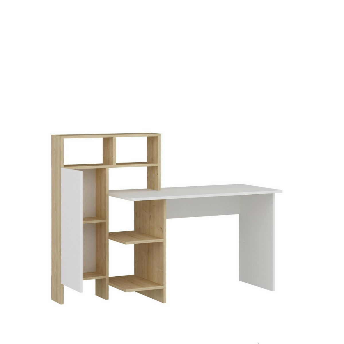 Pracovní stůl Bugra White and Oak – obrázok 2
