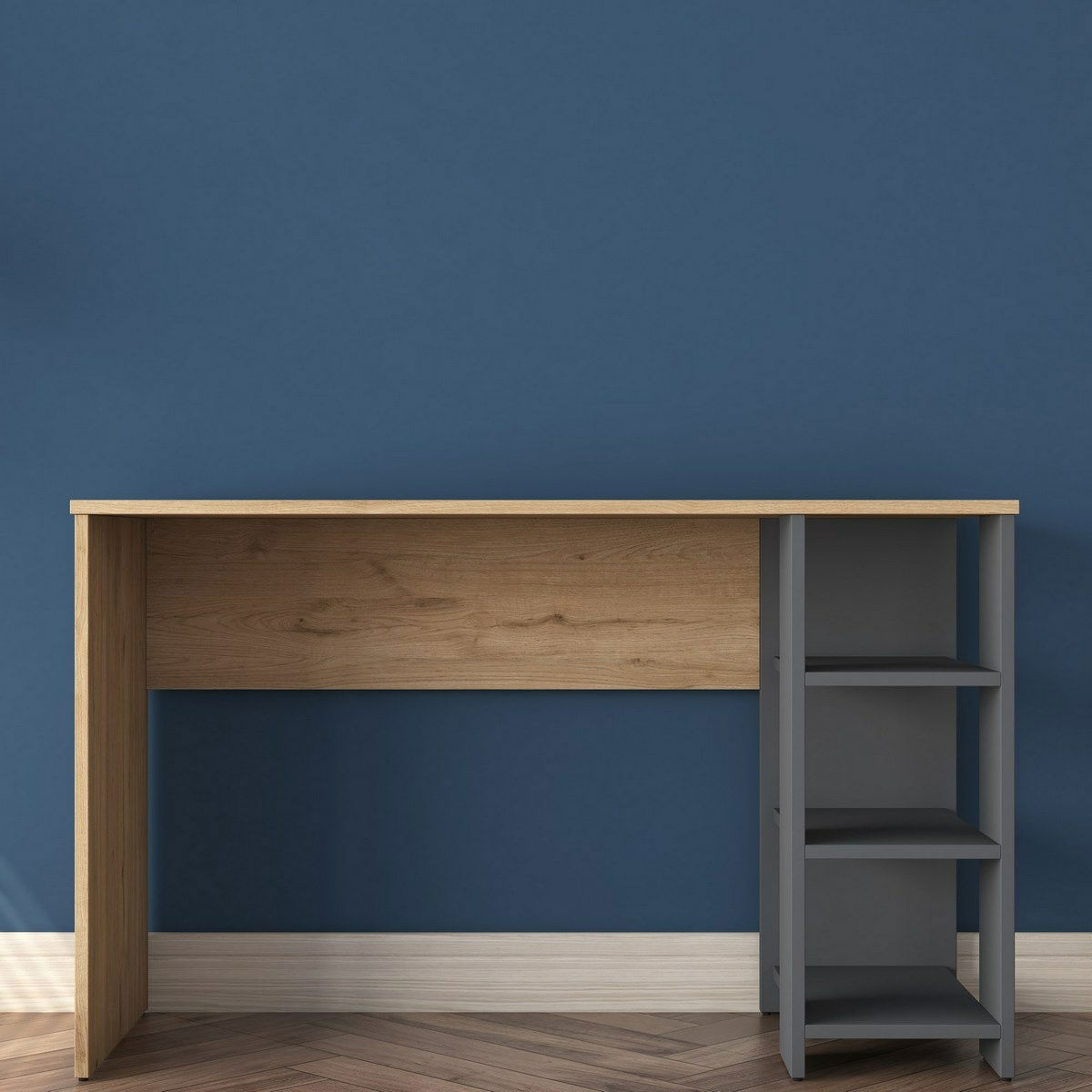 Pracovní stůl Hamen Walnut and Anthracite – obrázok 4