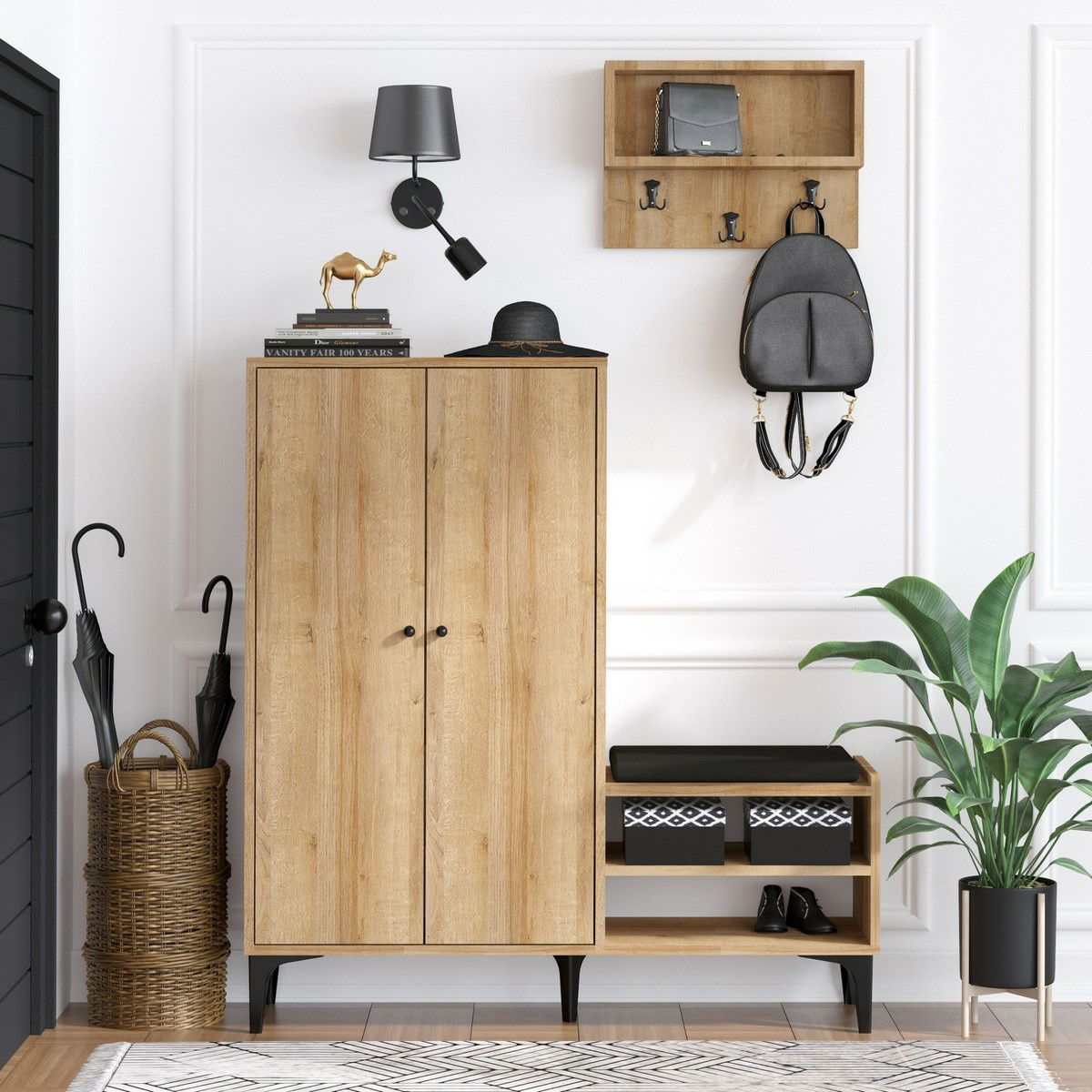 Předsíňová sestava Jess Oak – obrázok 3