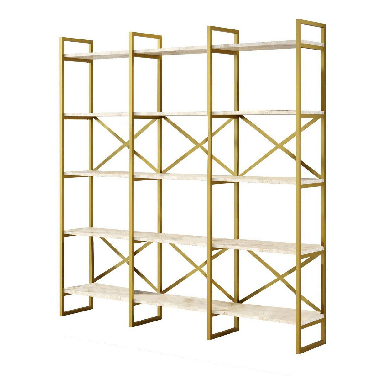 Regál Vento Triple Marble and Gold, L
