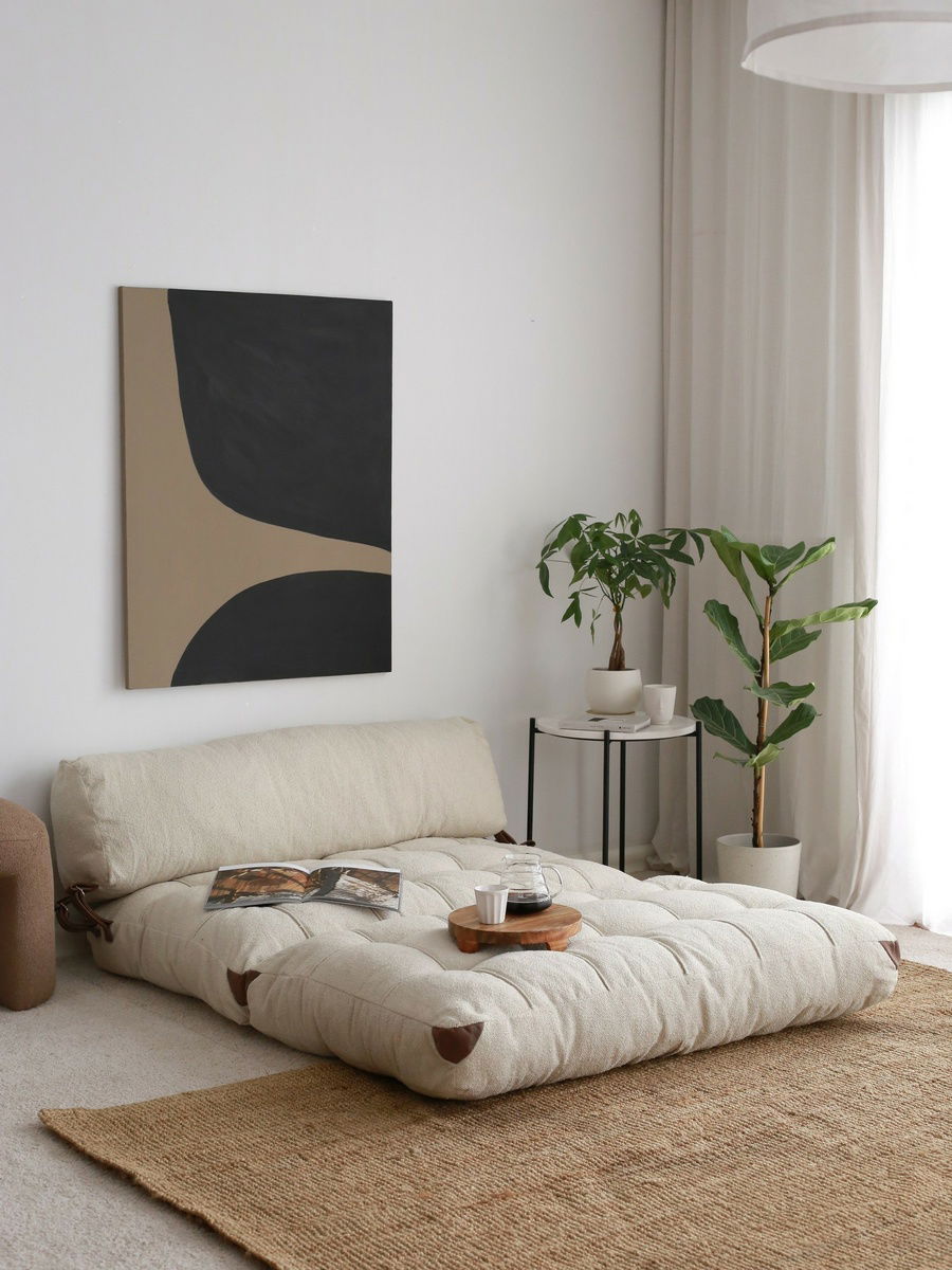 Rozkládací pohovka Fold Teddy 2 Cream – obrázok 4