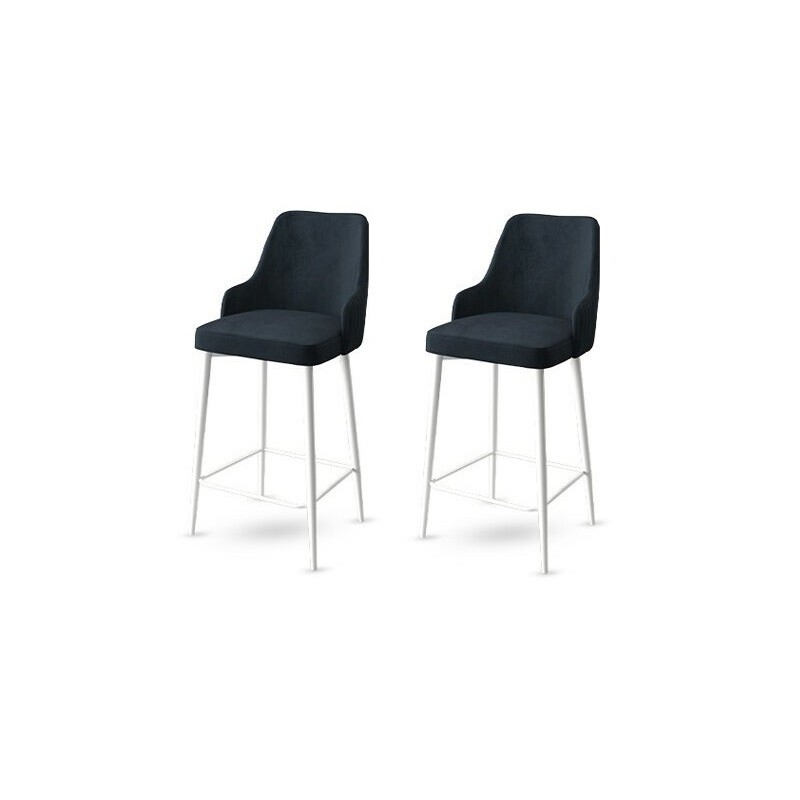 Sada barových židlí Enox Anthracite and White, 2 ks, 2 ks