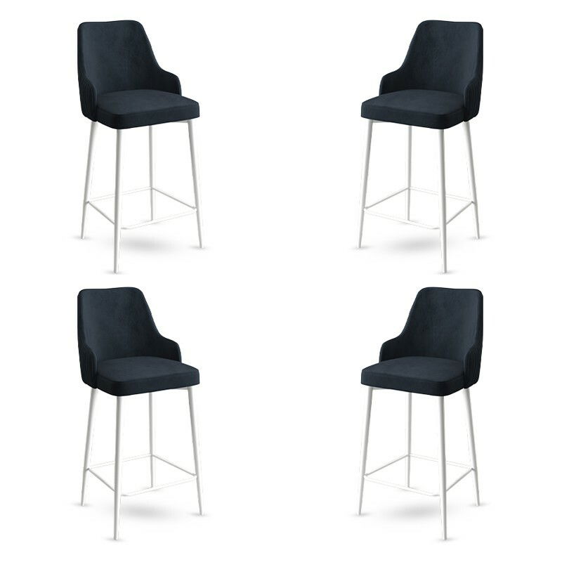 Sada barových židlí Enox Anthracite and White, 4 ks, 4 ks – obrázok 2