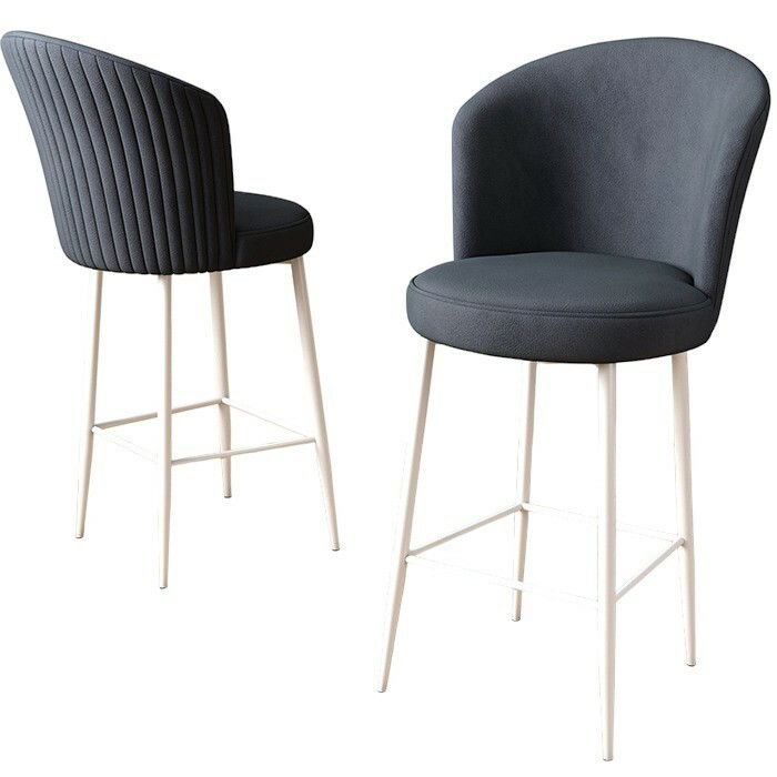 Sada barových židlí Fora Anthracite and White, 4 ks, 4 ks – obrázok 2