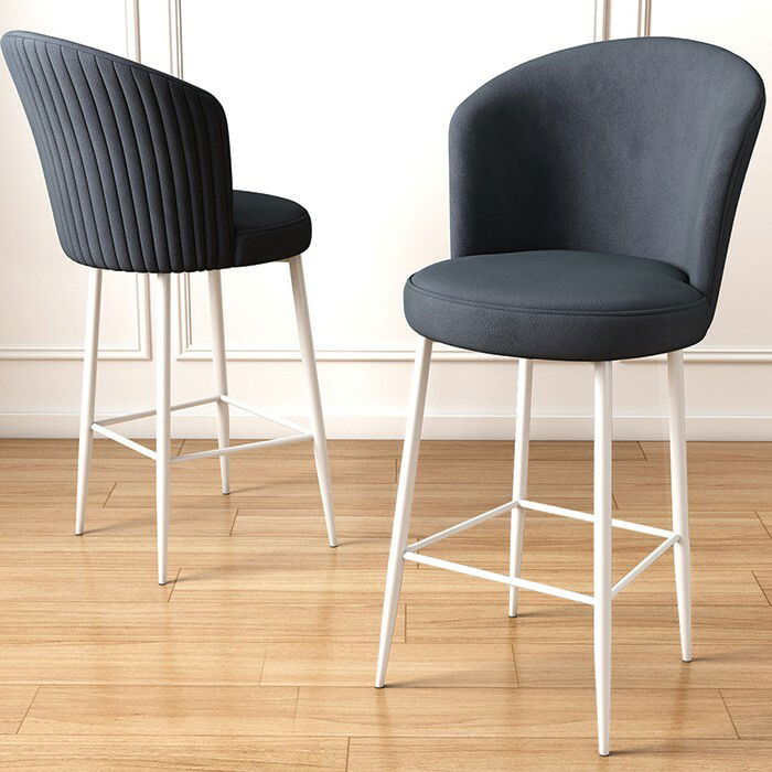 Sada barových židlí Fora Anthracite and White, 4 ks, 4 ks – obrázok 3