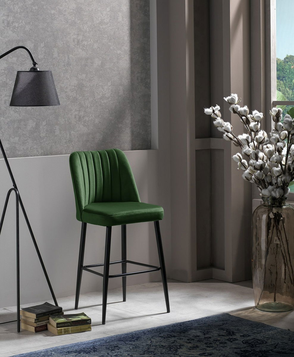 Sada barových židlí Vento Green and Black, 2 ks, 2 ks – obrázok 4