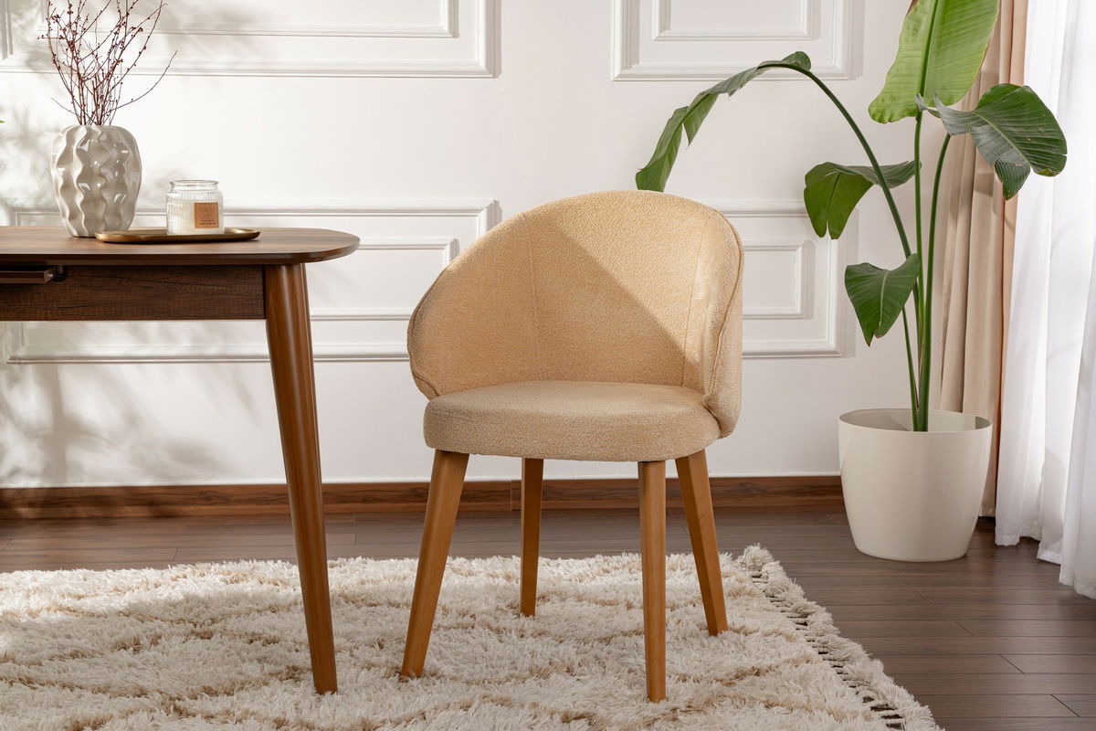 Sada jídelních židlí Bentley Beige and Dark Oak, 2 ks – obrázok 6