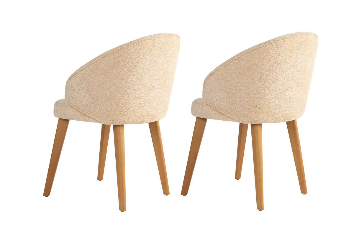 Sada jídelních židlí Bentley Beige and Dark Oak, 2 ks – obrázok 4