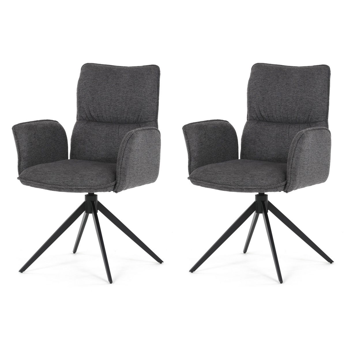 Sada jídelních židlí DCH-D1328 GREY2, 2 ks