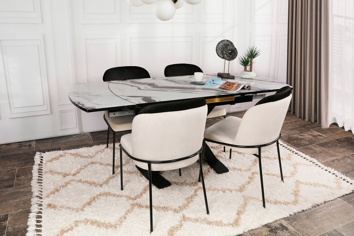 Sada jídelních židlí Dore Cream and Black, 2 ks, 2 ks – obrázok 9