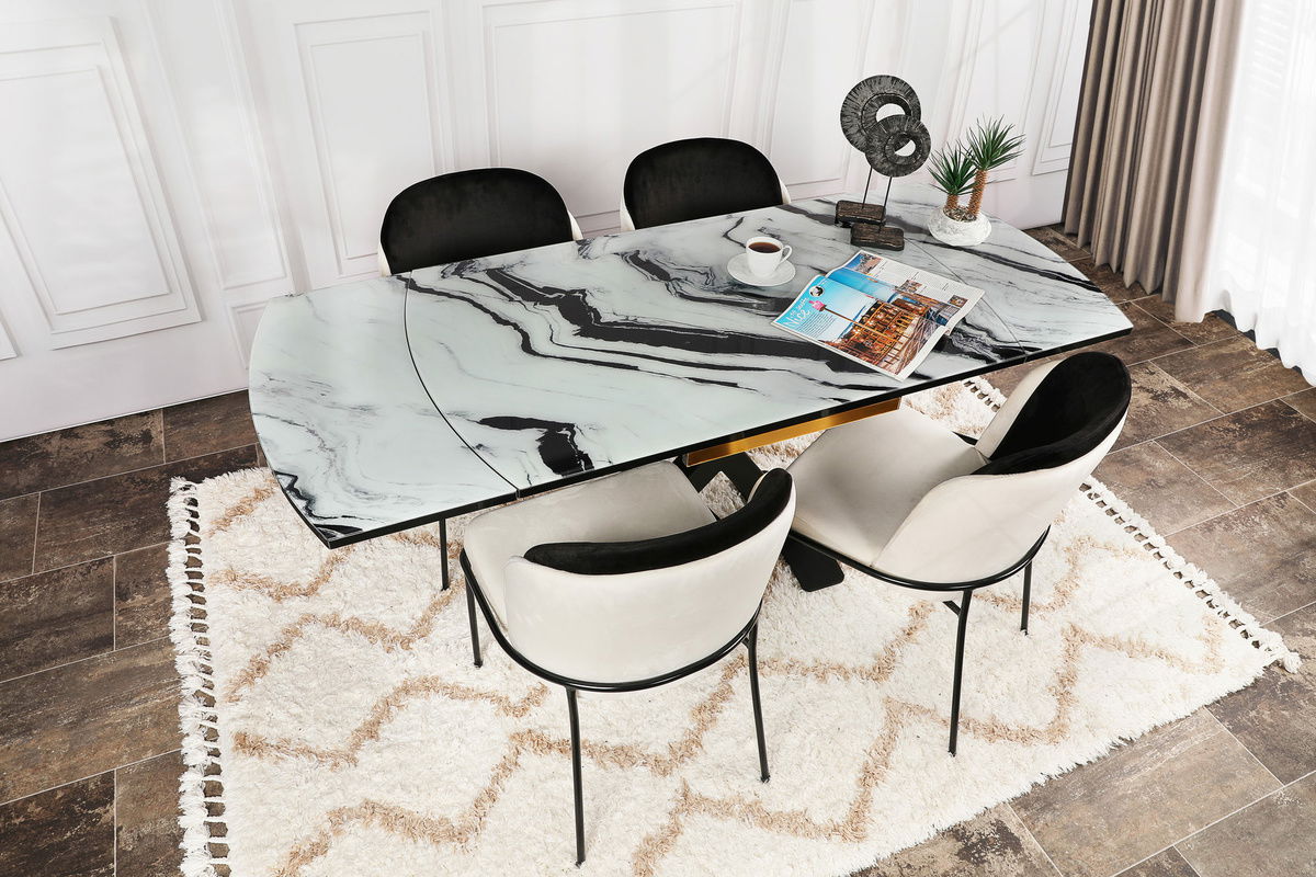Sada jídelních židlí Dore Cream and Black, 2 ks, 2 ks – obrázok 8