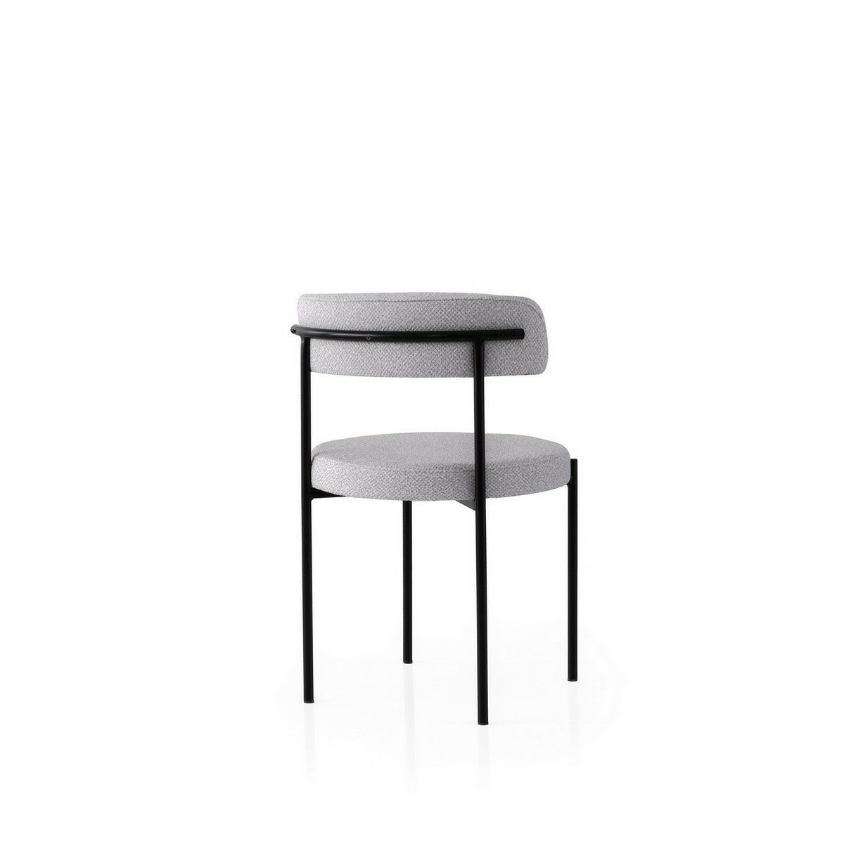 Sada jídelních židlí Gini Light Grey and Black, 2 ks – obrázok 3