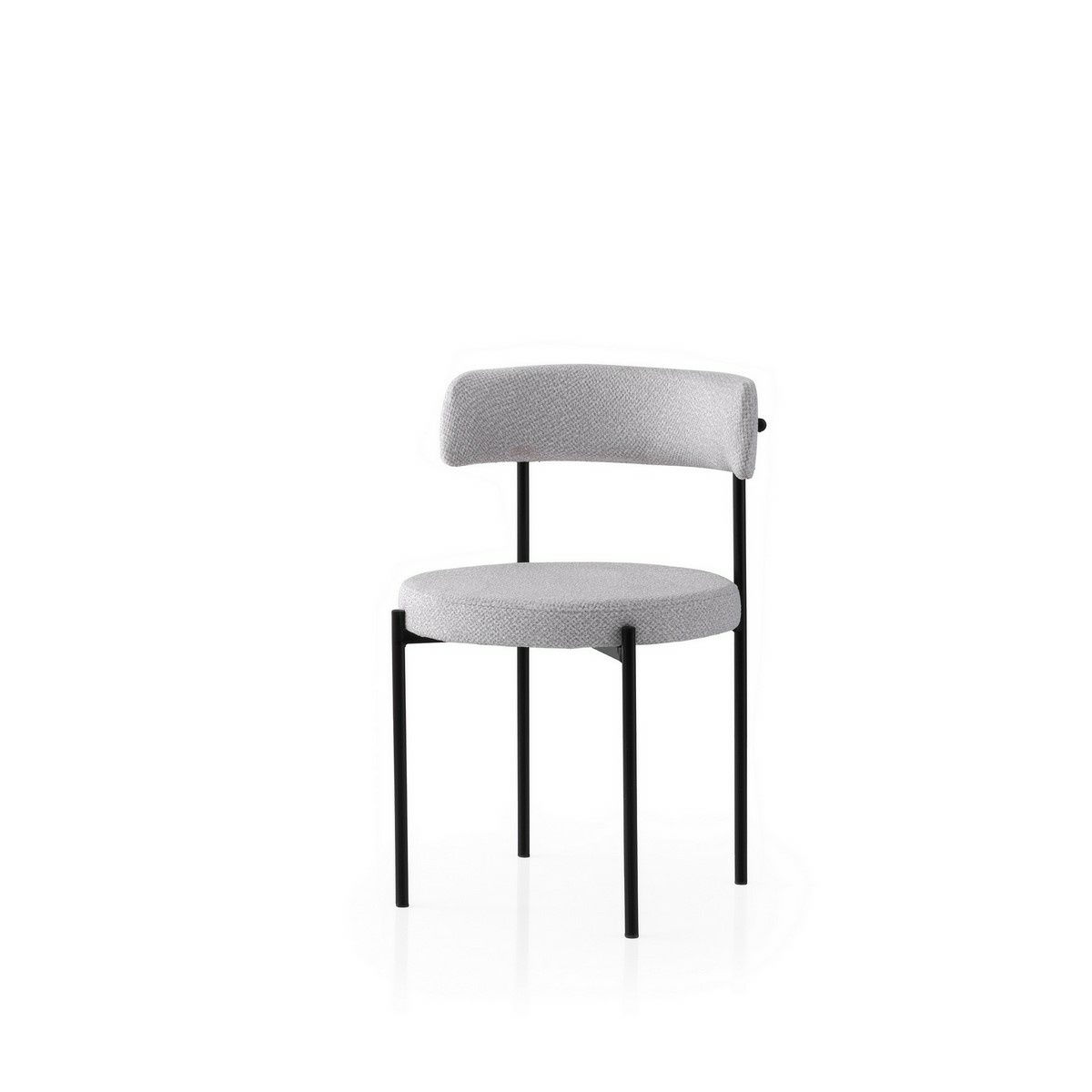 Sada jídelních židlí Gini Light Grey and Black, 2 ks – obrázok 2