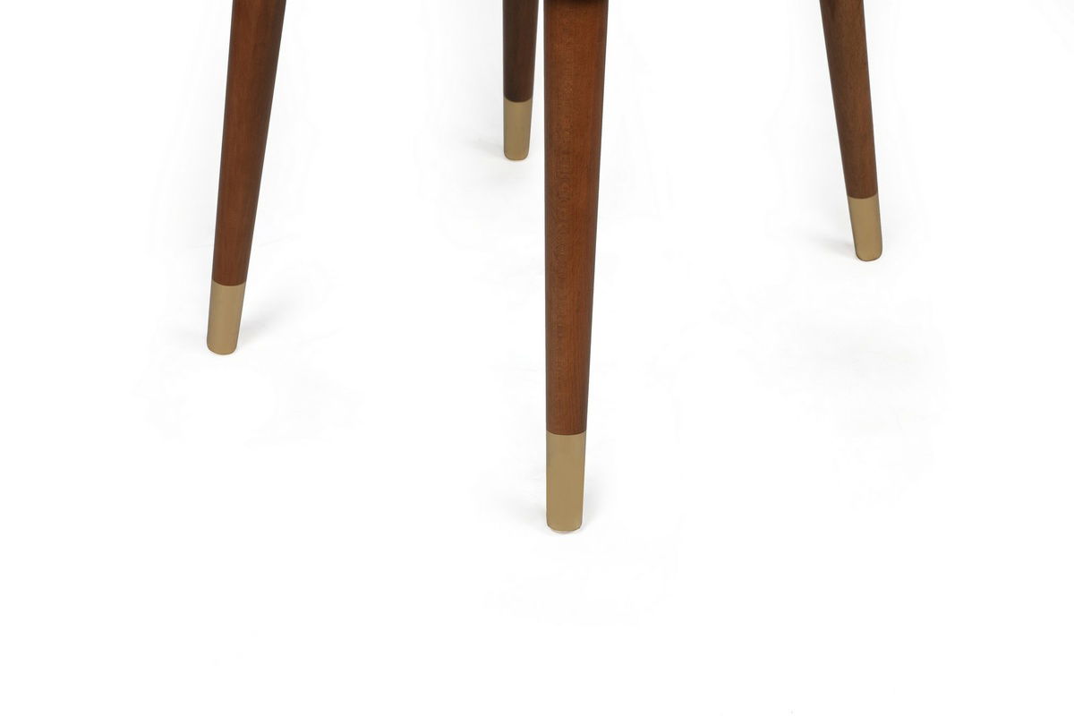 Sada jídelních židlí Hugo Cream and Walnut, 4 ks – obrázok 6