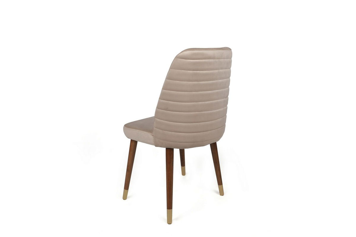 Sada jídelních židlí Hugo Cream and Walnut, 4 ks – obrázok 5