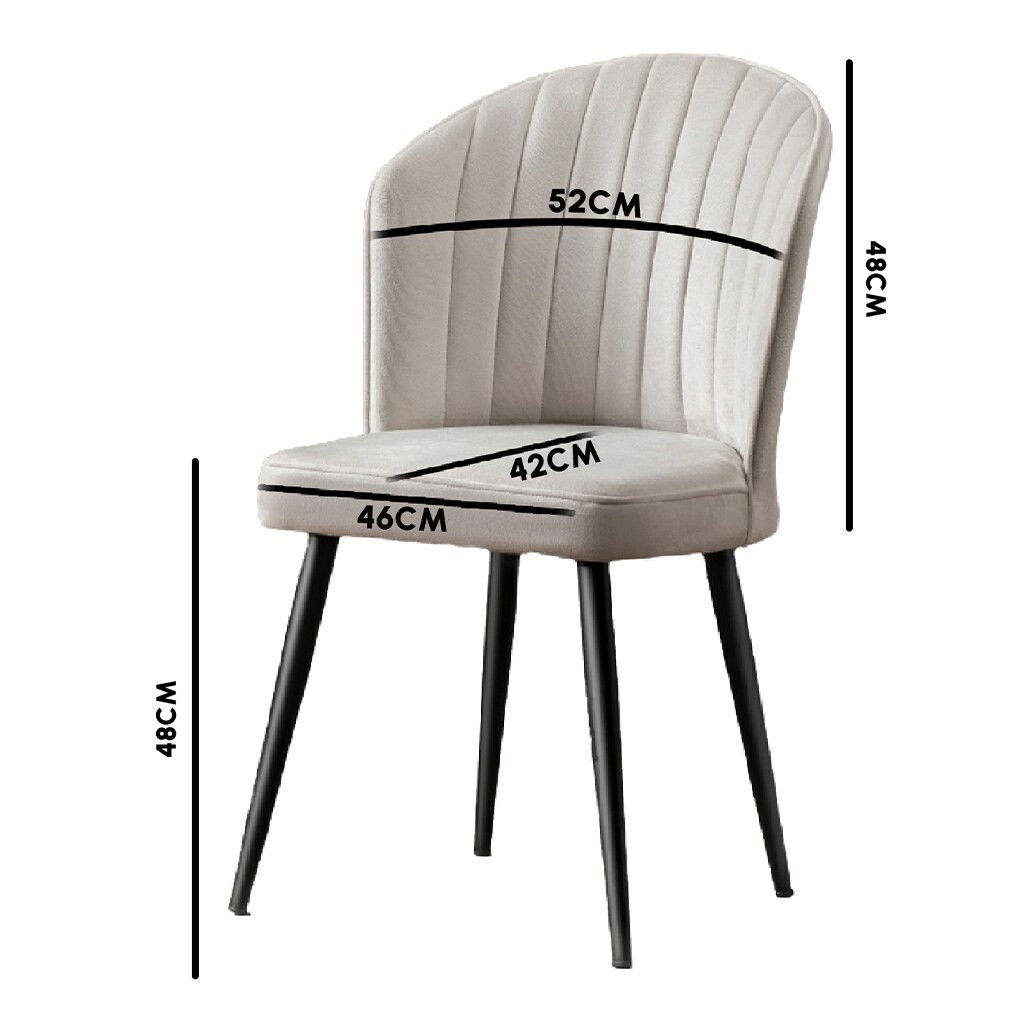 Sada jídelních židlí Rubi Cappuccino and Black, 4 ks – obrázok 5
