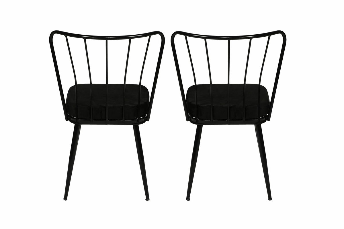 Sada jídelních židlí Yildiz Black and Black, 2 ks, 2 ks – obrázok 3