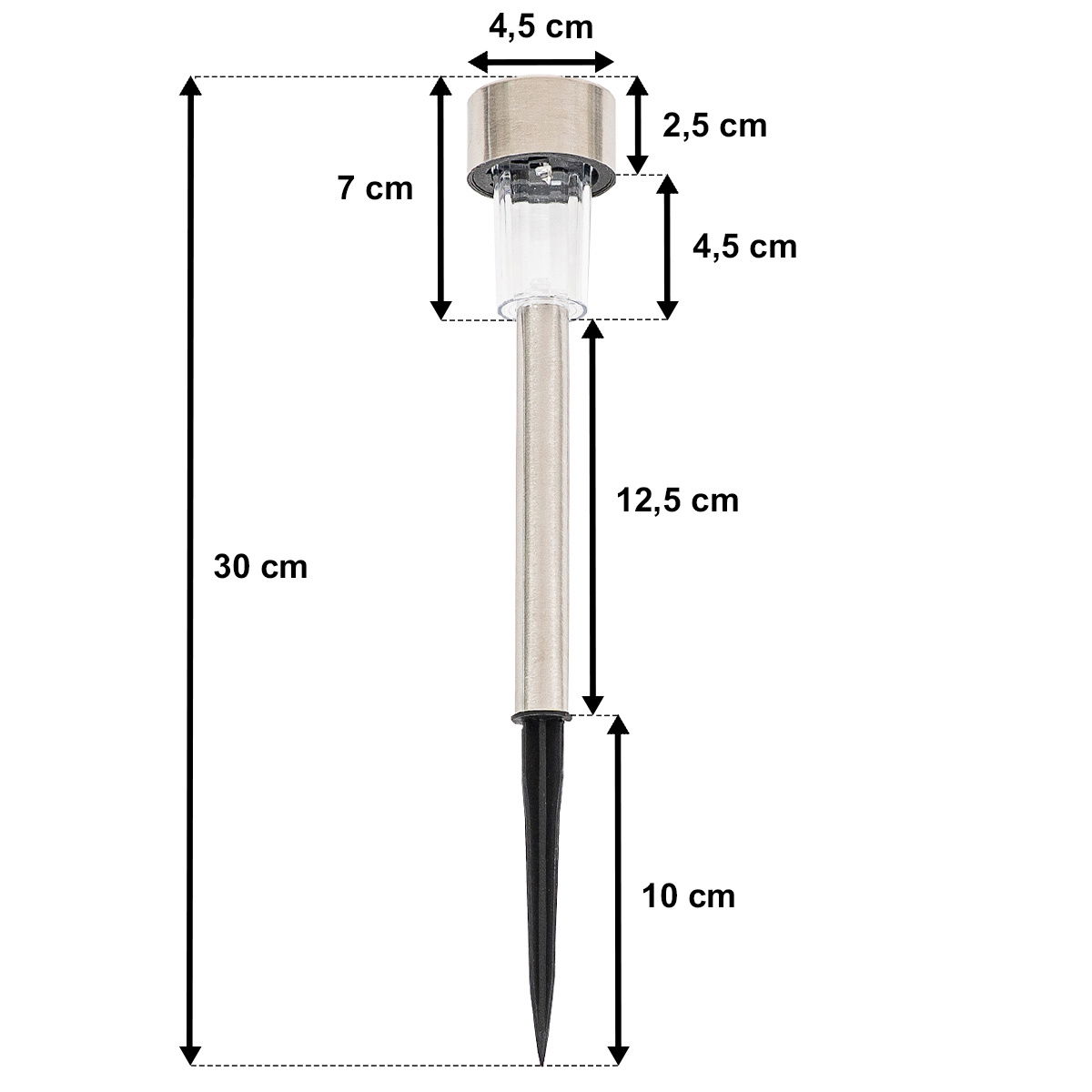 Sada solárních LED lamp, 10 ks, teplá bílá – obrázok 7