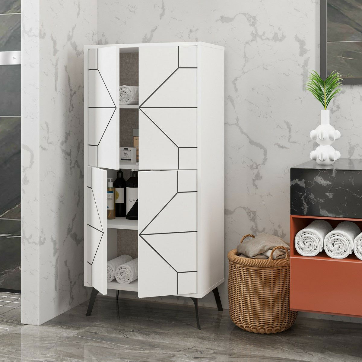Skříňka Dune White – obrázok 3