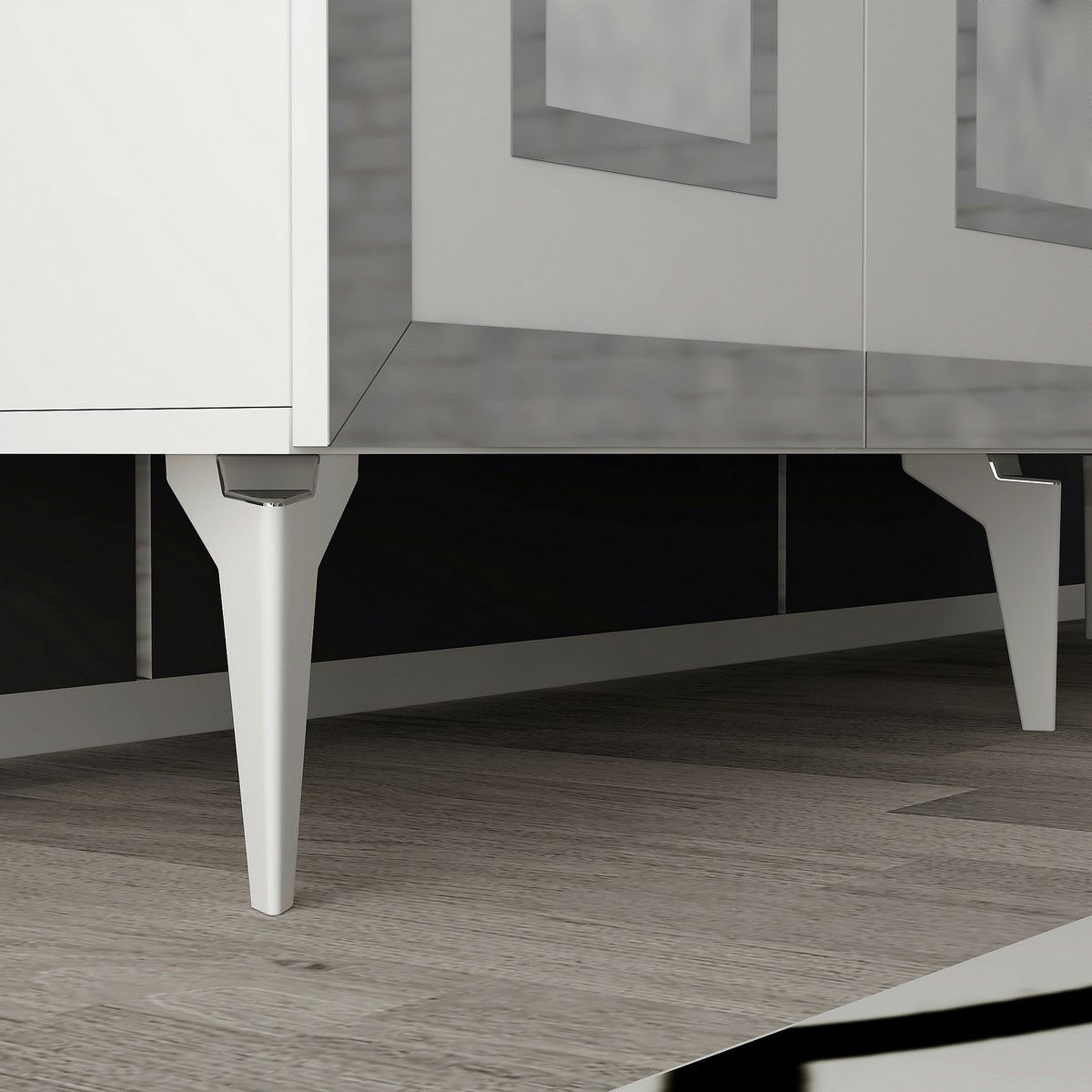 Skříňka Karya White and Silver – obrázok 6