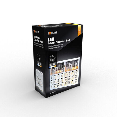 Solight LED adventní kalendář - kniha, 8x LED, 40x30cm, 2x AAA – obrázok 9
