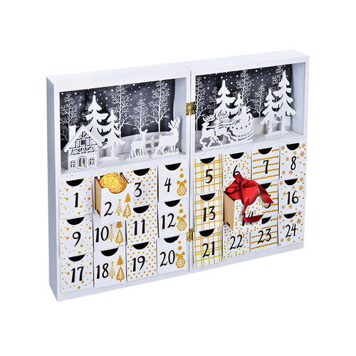 Solight LED adventní kalendář - kniha, 8x LED, 40x30cm, 2x AAA – obrázok 5