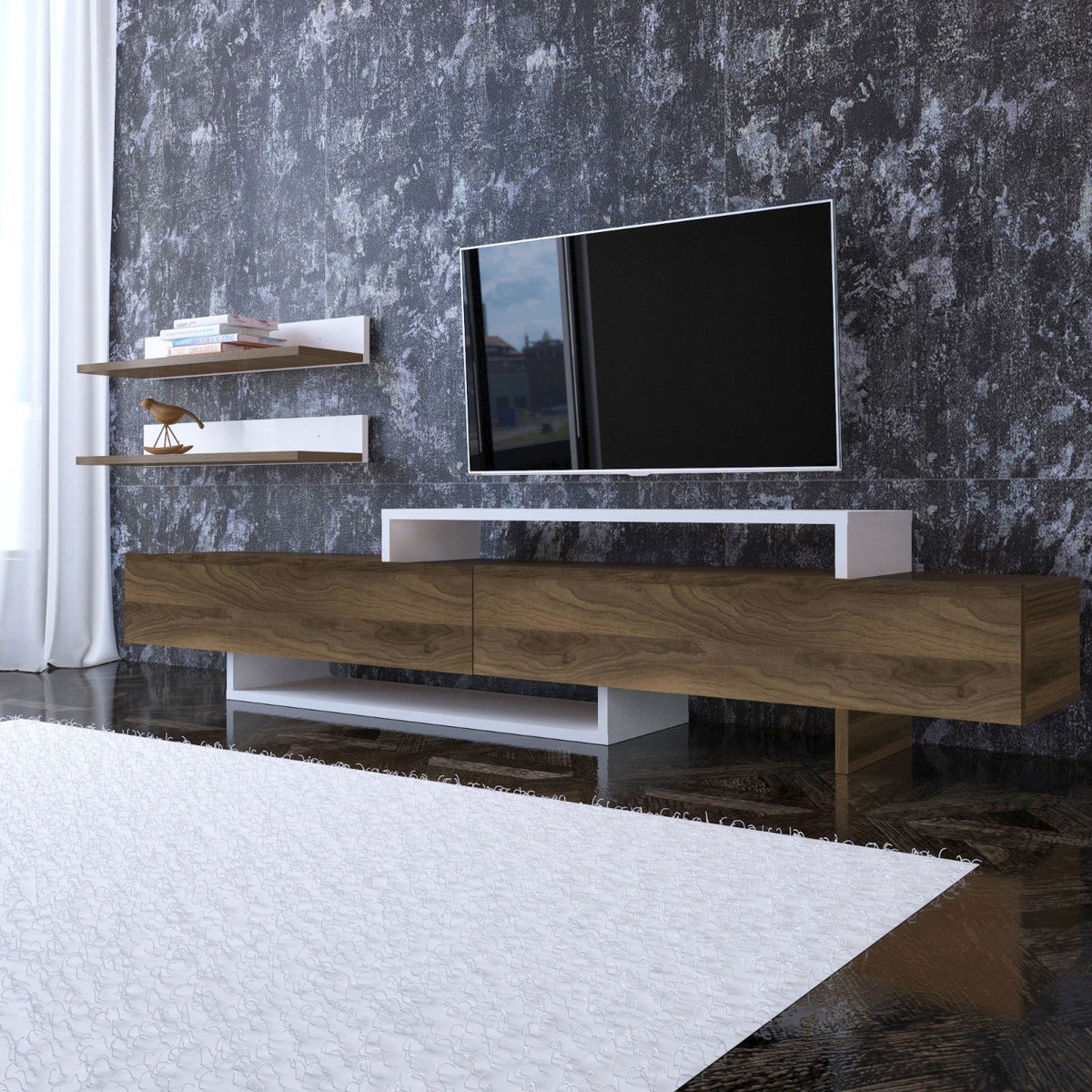 Televizní stolek Nirvana Teak – obrázok 8