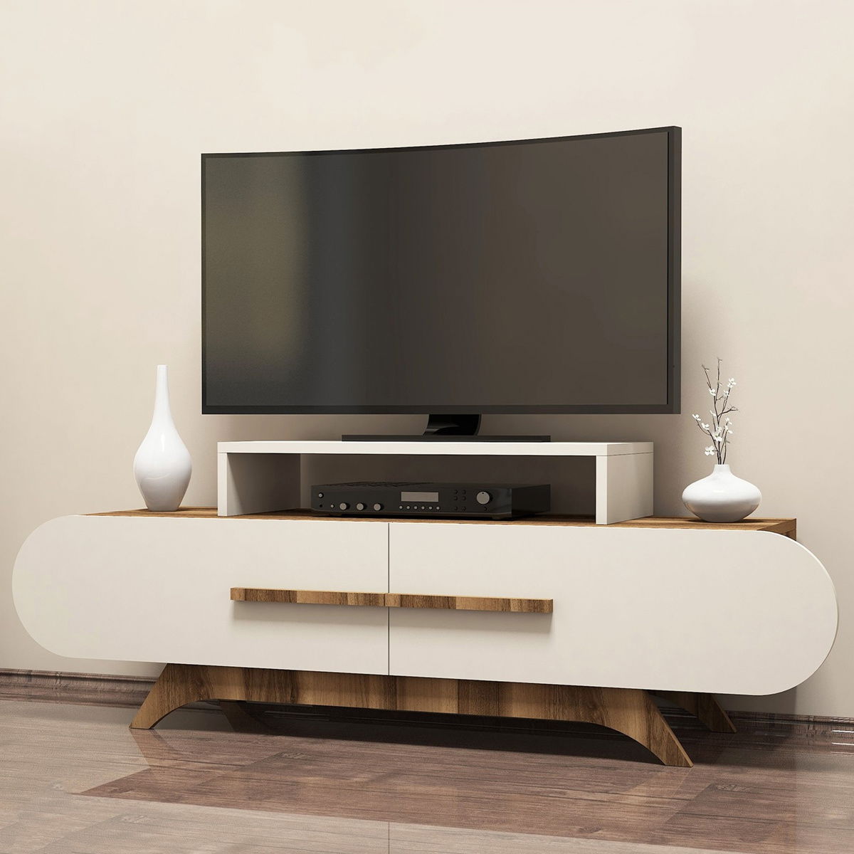 Televizní stolek Rose Walnut Cream – obrázok 3