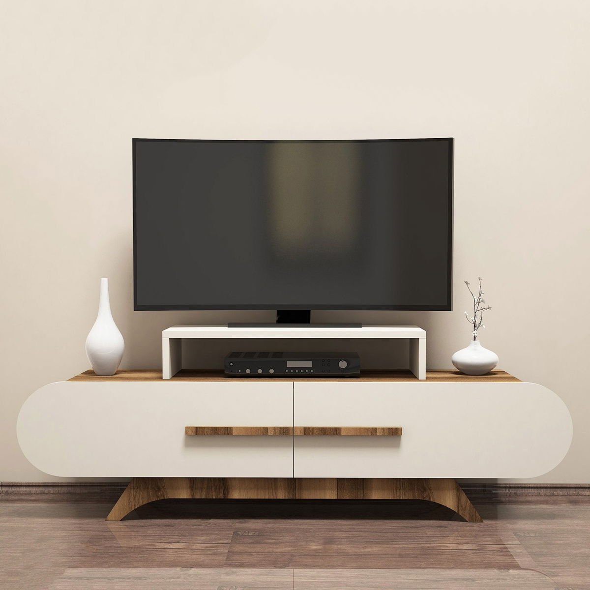 Televizní stolek Rose Walnut Cream – obrázok 4