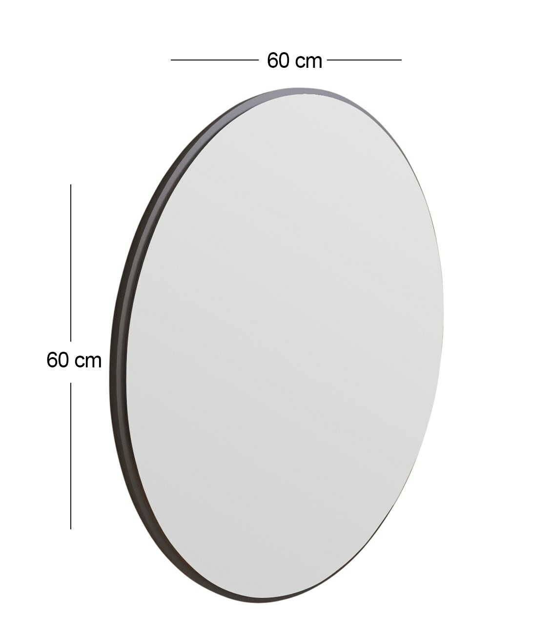 Zrcadlo Ozze Black 60 cm – obrázok 3