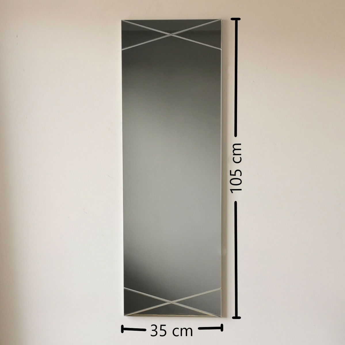 Zrcadlo Silver 35 x 105 cm – obrázok 9