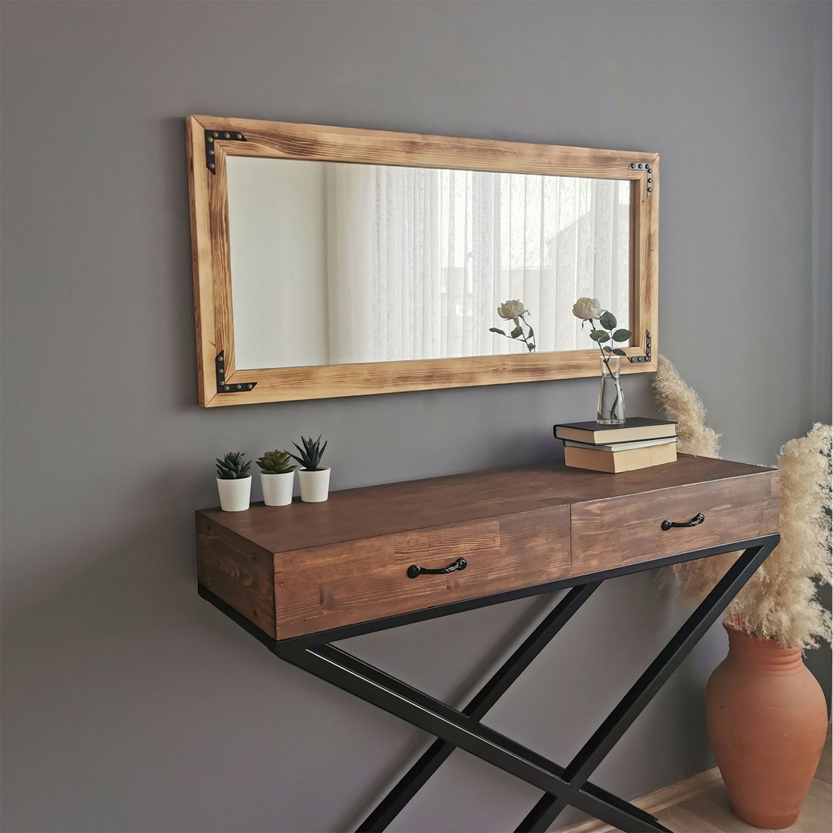 Zrcadlo Walnut B 50 x 110 cm – obrázok 5