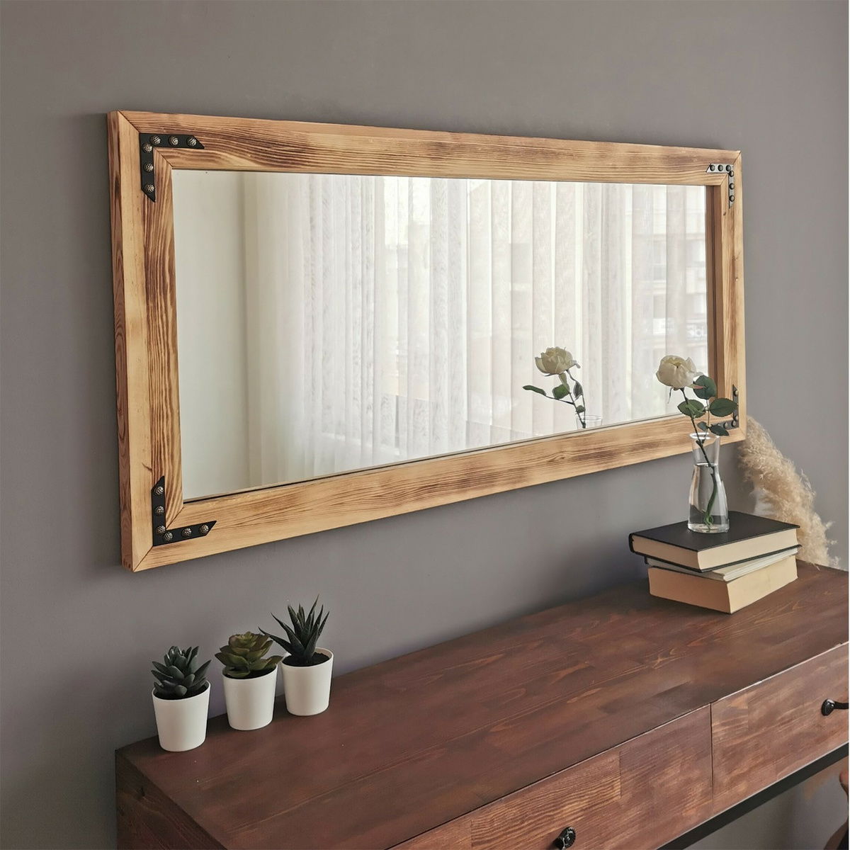 Zrcadlo Walnut B 50 x 110 cm – obrázok 2