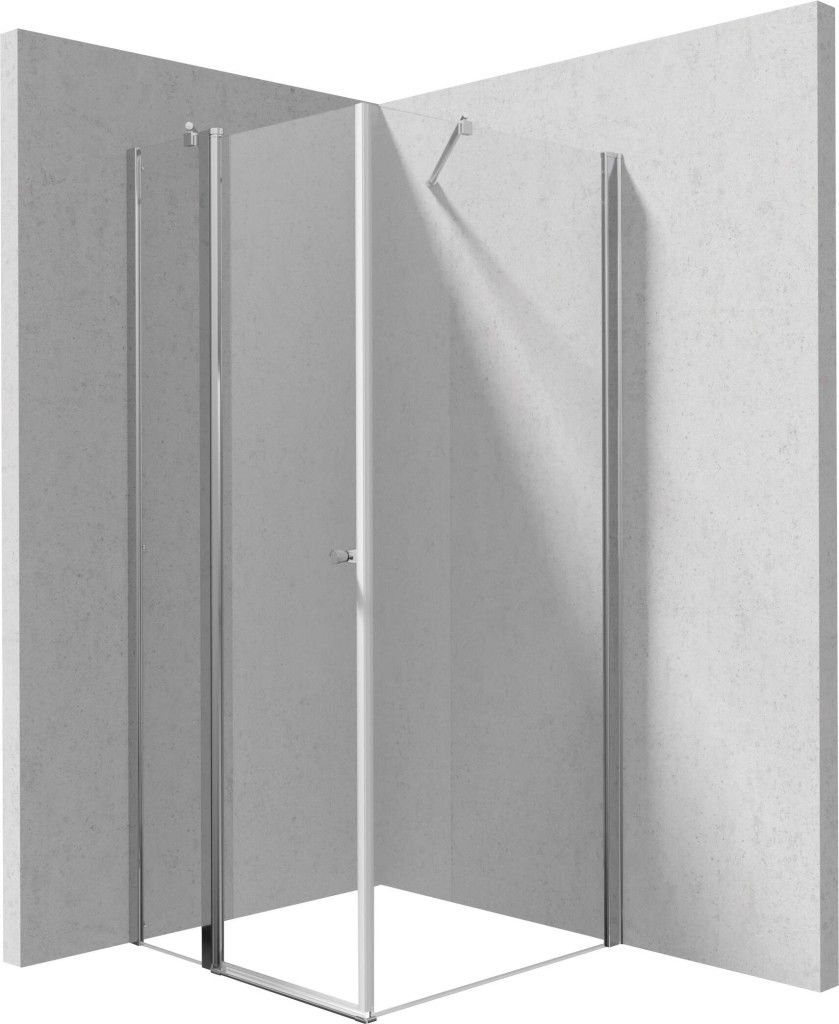 DEANTE Sprchový kout Kerria Plus chrom, čtvercová, 90x90 cm KKN0U09S09