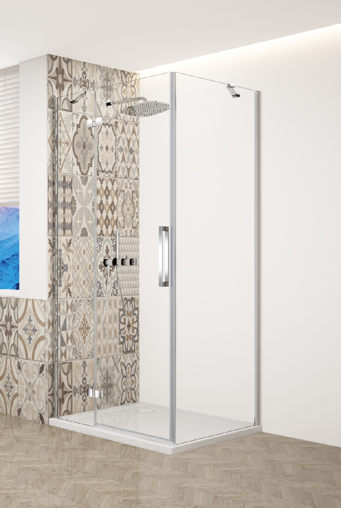 GELCO TRINITY CHROM obdélníkový kout 1000x900 levý, čiré sklo, GT5690-10CL-CH GT5690-10CL-CH