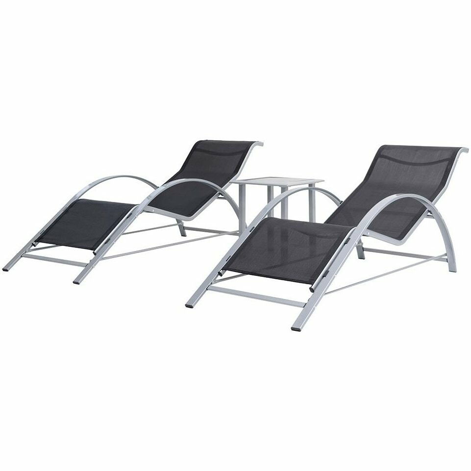 Avenberg – sada 2 relaxačných ležadiel a stolíka Dolfine