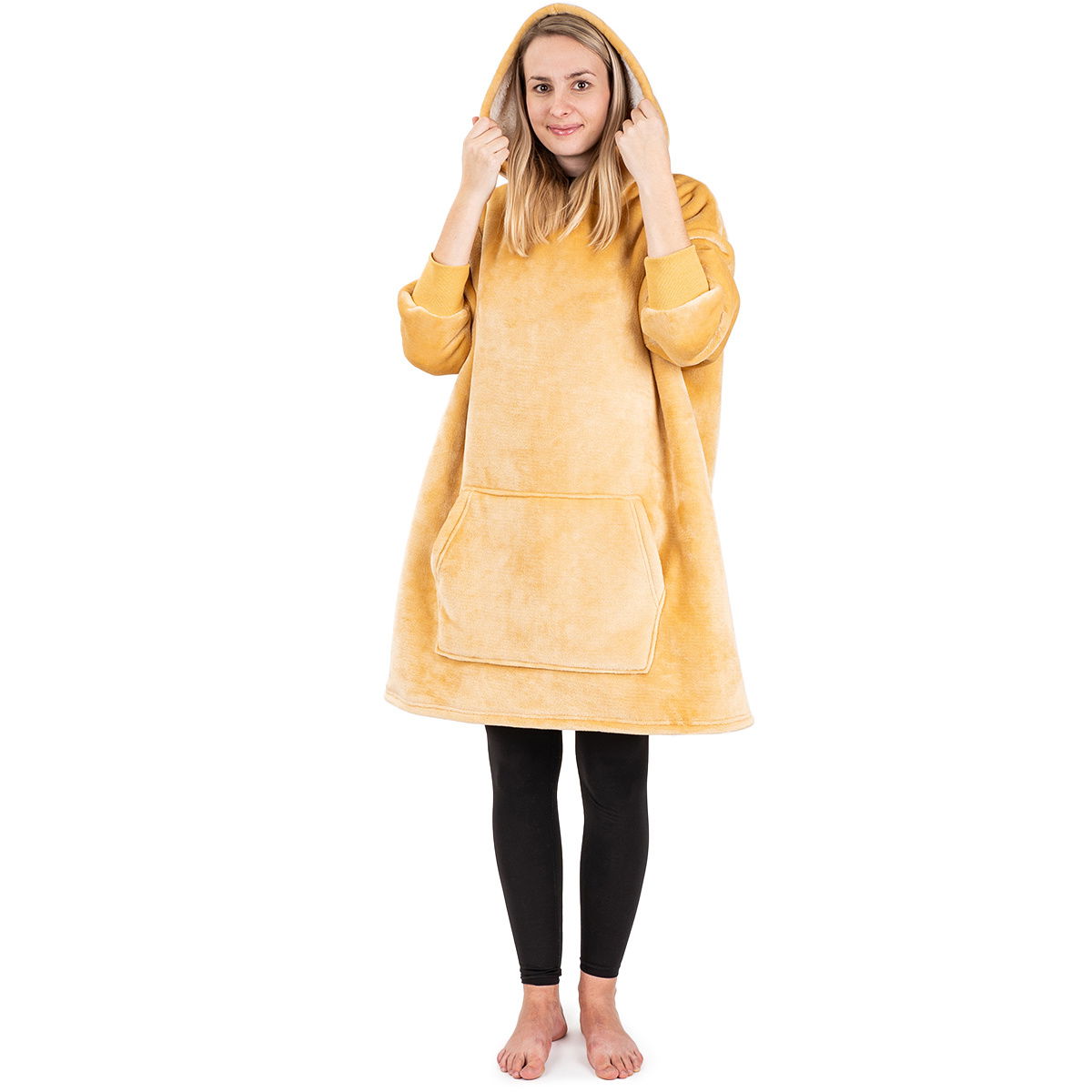 Baránková mikina mikroplyš Beige, uni M - dámske