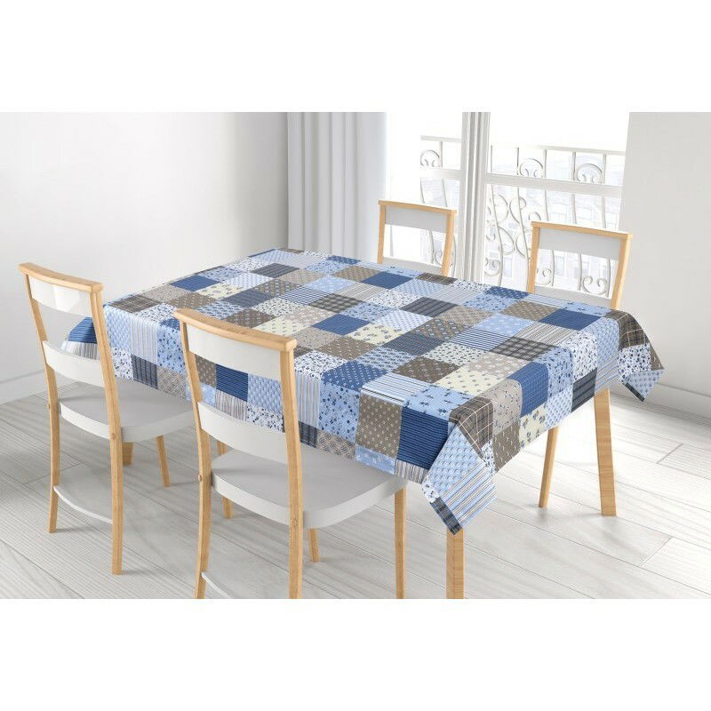 Bellatex Obrus ​​Adela Patchwork modrá, 120 x 140 cm, 120 x 140 cm