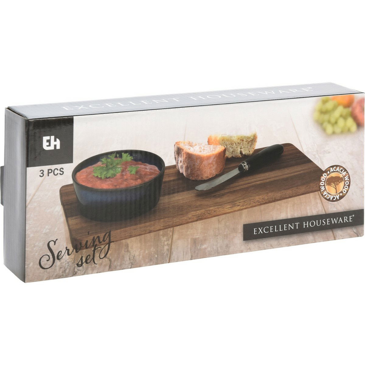EH Servírovacia súprava Torrente, 3 ks, zelená, 30 x 12 cm – obrázok 2