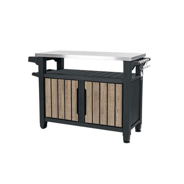 Grilovací stolík Keter Deco UNITY 207 l XL, svetlohnedý