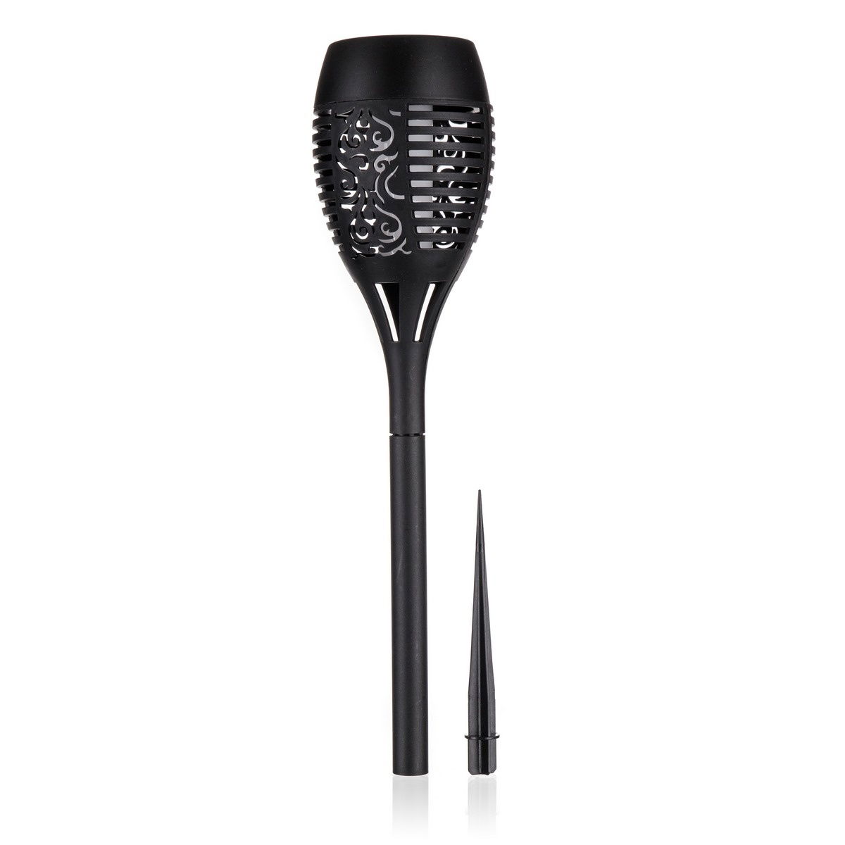 Happy Green Solárna lampa 7,5 x 40 cm, čierna