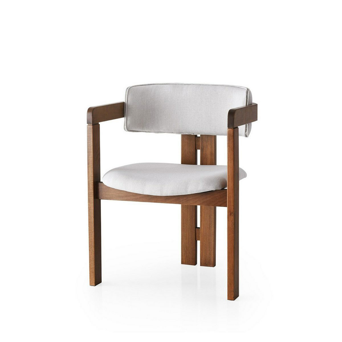Jedálenská stolička CO Cream and Walnut