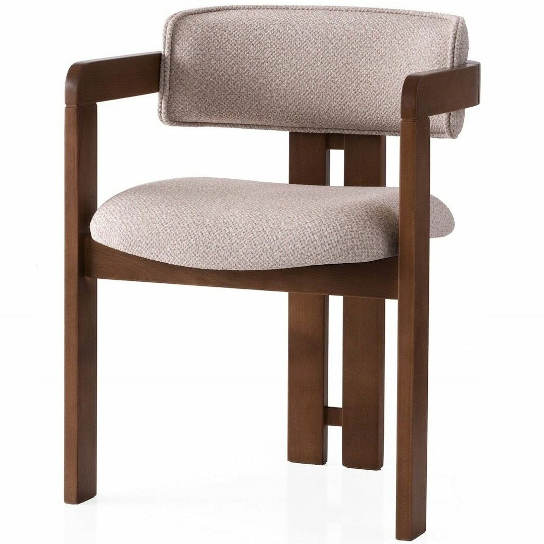 Jedálenská stolička Cozy Cream and Walnut