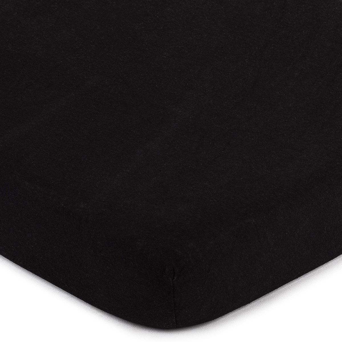 jersey prestieradlo čierna, 140 x 200 cm