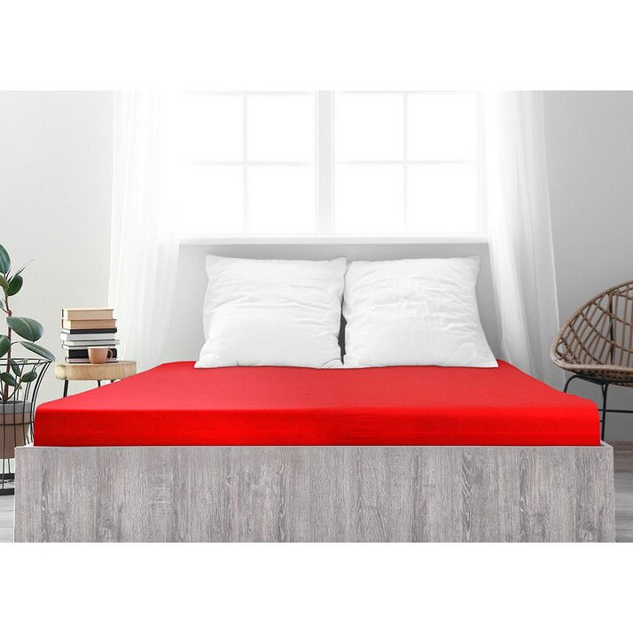 jersey prestieradlo Ideál červená, 160 x 200 cm