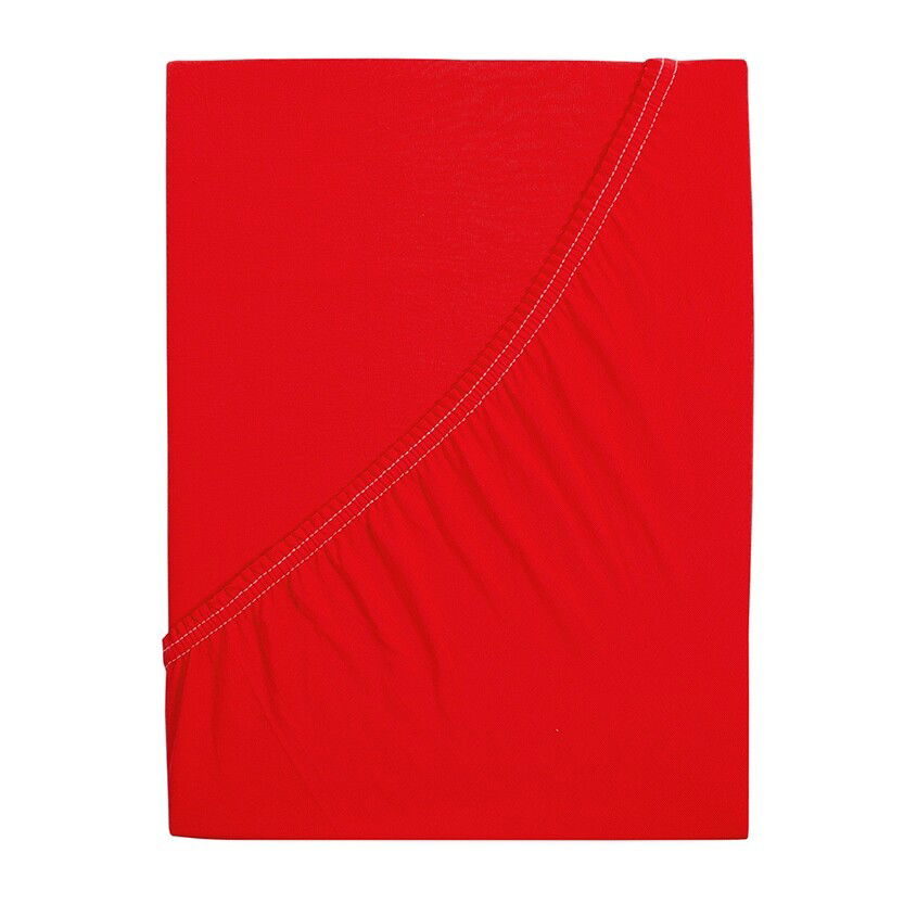 jersey prestieradlo Ideál červená, 60 x 120 cm