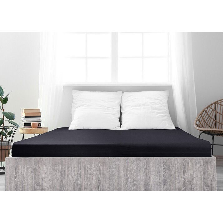 jersey prestieradlo Ideál čierna, 70 x 140 cm