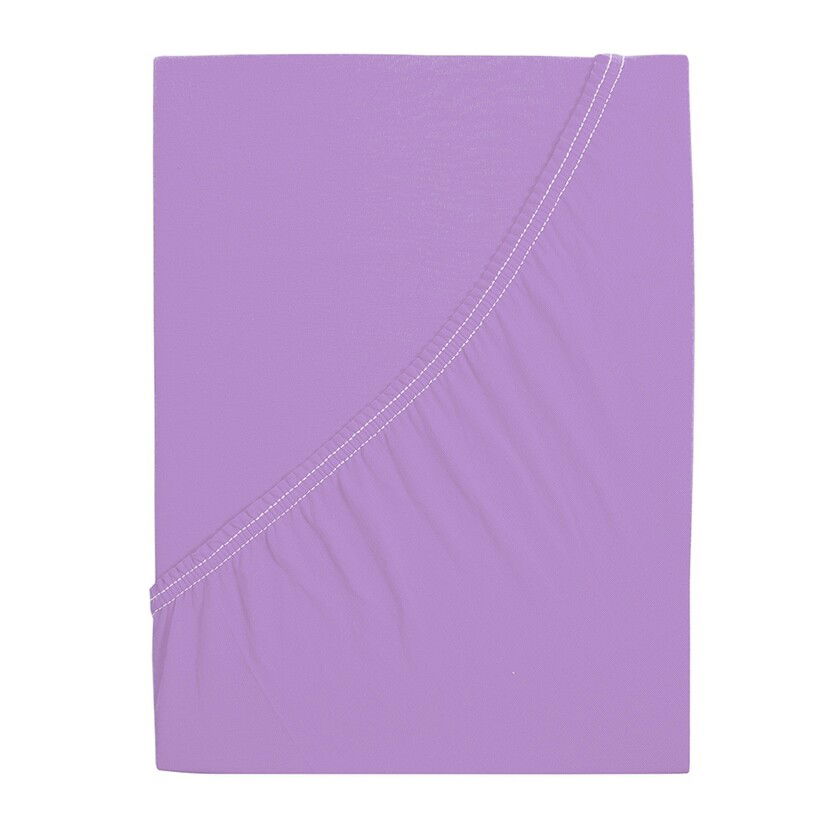 jersey prestieradlo Ideál fialová, 60 x 120 cm
